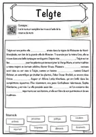 Aperçu - Inclusion - Telgte – Fiche : texte à trous, compréhension orale et mots mêlés - Page 1