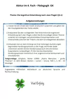 Vorschau - Klassenarbeiten - Vollständige Mündliche Abiturprüfung Piaget - Seite 1