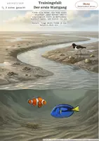 Vorschau - Stundenentwürfe - Ökosystem Wattenmeer - Detektiv-Logikrätsel zu Lebensräumen und Angepasstheit | Biologie Klasse 5/6 - Seite 1