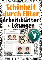 Vorschau - Stundenentwürfe - Filter & Schönheitsideale hinterfragen – Praktische Philosophie/Ethik Klasse 5-7 (Social Media, Selbstbild) - Deckblatt