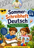 Vorschau - Stationenlernen - Sommer-Schreibheft Deutsch | Klasse 3/4 - Deckblatt