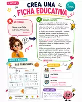 Vista previa - Refuerzo / NEE / Materiales de apoyo - PROMT para recursos en CANVA - página 1