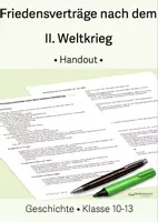 Vorschau - Merkblätter - Friedensverträge nach 1945 • Handout • Klasse 10-13 - Deckblatt