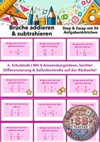 Vorschau - Spiele - Mathe Stop und Swap-Karten: Wachsendes Materialpaket (5. und 6. Schulstufe) - Seite 1