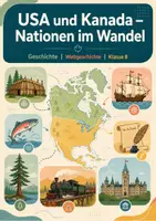 Vorschau - Arbeitsblätter - USA und Kanada – Nationen im Wandel – Geschichte, Klasse 8 - Seite 1