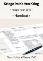 Vorschau - Merkblätter - Kriege im Kalten Krieg/ Kriege nach 1945 • Handout • Klasse 10-13 - Deckblatt