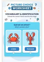 Aperçu - Jeux - Picture Choice Worksheet – Choose the Correct Answer - Page de couverture