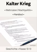 Vorschau - Präsentationen/Tafelbilder - Wettrüsten im Kalten Krieg • Handout • Klasse 10-13 - Deckblatt