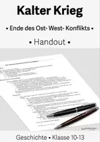Vorschau - Merkblätter - Ende des Kalten Krieges • Handout • Klasse 10-13 - Deckblatt