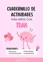 Vista previa - Unidades / Secuencias / Situaciones de Aprendizaje - 🧠 Cuadernillo de Actividades para niños y niñas con TDAH - Portada