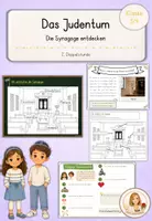 Vorschau - Stundenentwürfe - Judentum Die Synagoge entdecken | 2. Doppelstunde | Religion Klasse 3/4 - Deckblatt