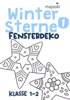 Vorschau - Arbeitsblätter - Winter Kunst - Winter Fensterdeko - Wintersterne - Kunstprojekt Klasse 1-2 - Deckblatt