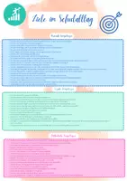 Vorschau - Merkblätter - Ziele im Schulalltag - Überfachliche Kompetenzen - Deckblatt