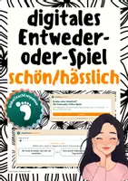 Vorschau - Spiele - Schön und hässlich – Interaktives Entweder-Oder-Spiel für Praktische Philosophie/Ethik - Deckblatt