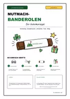 Vorschau - Arbeitsblätter - Mutmach-Banderolen für Schokoriegel – 144 Sprüche für Schule, Feste & Jahreszeiten zum Ausdrucken, Ausschneiden & Verschenken - Deckblatt