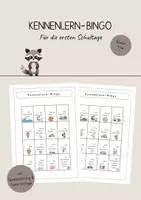 Vorschau - Mal- und Bastelvorlagen - Bingo Kennenlernen | Erste Schulwoche und Schulanfang | Schuljahresbeginn - Deckblatt