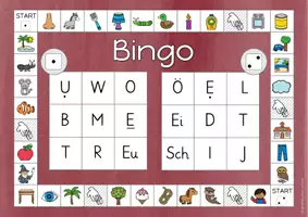 Vorschau - Stationenlernen - Anlaute hören – 8 Brettspiele im Bingoformat | Grundschrift & Druckschrift (Deutsch Klasse 1) - Seite 3