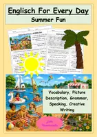 Vorschau - Stundenentwürfe - English for Every Day - Summer Fun - Creative Writing, Words, Grammar - Deckblatt