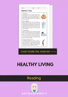 Vorschau - Arbeitsblätter - Healthy Living: Reading (English) - Deckblatt