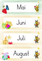 Vorschau - Präsentationen/Tafelbilder - Tafelkalender Klassentier Biene 🐝 | Wetter, Datum & Jahreszeiten | Bienenklasse | Morgenkreis & Grundschule - Seite 3