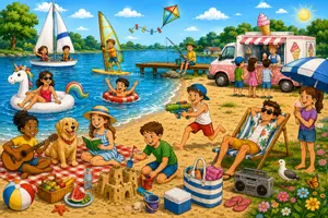 Vorschau - Stundenentwürfe - English for Every Day - Summer Fun - Creative Writing, Words, Grammar - Seite 1