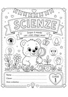 anteprima - Poster - Kit cartellette scienze dalla classe prima alla quinta - Pagina di copertina