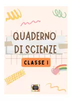 anteprima - Esercizi - Quaderno di Scienze - Classe Prima Primaria - con kit di schede in b/n da completare - I 5 Sensi, le Stagioni, l'Acqua e gli Esseri Viventi - Pagina di copertina