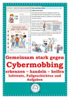 Vorschau - Arbeitsblätter - Cybermobbing. Gemeinsam stark gegen Cybermobbing - Deckblatt