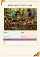 Vorschau - Arbeitsblätter - NMG Pilze und Zersetzung die heimlichen Helfer - Deckblatt