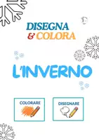 anteprima - Materiale di supporto/inclusione - ❄️ Disegna e Colora l' Inverno ❄️ - Pagina di copertina