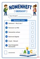 Vorschau - Arbeitsblätter - Nomenheft - Namenwörter üben - Seite 1