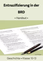 Vorschau - Präsentationen/Tafelbilder - Entnazifizierung in der BRD • Handout • Kl. 10-13 - Deckblatt