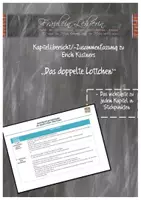 Vorschau - Lehrpläne/Lehrermaterial - Inhaltsangabe für Lehrer zu "Das doppelte Lottchen" von Erich Kästner, Kapitel für Kapitel - Deckblatt