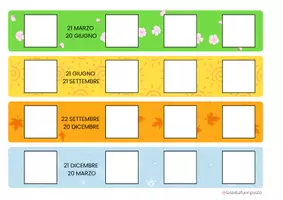 anteprima - Materiale di supporto/inclusione - CALENDARIO DELLE STAGIONI - Attacca e stacca - Pagina 2