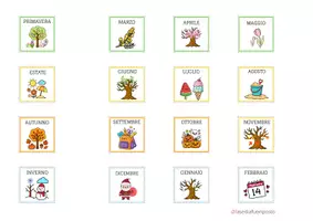 anteprima - Materiale di supporto/inclusione - CALENDARIO DELLE STAGIONI - Attacca e stacca - Pagina 3
