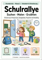 Vorschau - Spiele - Schulrallye Klasse 1: Orientierung in der Schule - Deckblatt