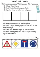 Vorschau - Spiele - Verkehrsschilder / Verkehrszeichen / Traffic signs : Logicals - Englisch Leserätsel - Seite 2