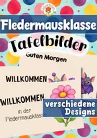 Vorschau - Präsentationen/Tafelbilder - Fledermausklasse - Tafelbilder (Klassentier) - Deckblatt