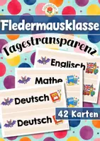 Vorschau - Präsentationen/Tafelbilder - Fledermausklasse - Tagestransparenz (Klassentier) - Deckblatt