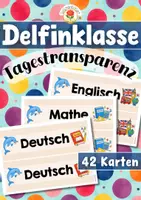 Vorschau - Präsentationen/Tafelbilder - Delfinklasse - Tagestransparenz (Klassentier) - Deckblatt