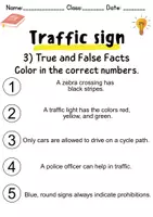 Vorschau - Spiele - Verkehrsschilder / Verkehrszeichen / Traffic signs : Reading comprehension & vocabulary - Englisch - Seite 3
