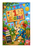 Vorschau - Mal- und Bastelvorlagen - Hase Hasenklasse Willkommensbilder Schulanfang Klasse 1 2 - Seite 3