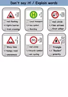 Vorschau - Spiele - Don't say it!: Verkehrsschilder / Verkehrszeichen / Traffic signs - Englisch Spiel (Sag es nicht!) - Seite 3