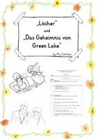 Vorschau - Arbeitsblätter - "Löcher" (L. Sacher) & "Das Geheimnis von Green Lake" - Filmanalyse - Deckblatt
