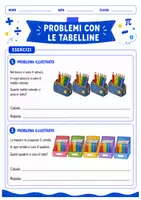 anteprima - Esercizi - Problemi illustrati con le tabelline - Pagina 3