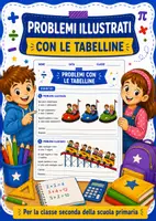 anteprima - Esercizi - Problemi illustrati con le tabelline - Pagina di copertina