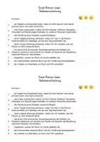 Vorschau - Arbeitsblätter - Selbsteinschätzung nach Lektüre - Seite 1
