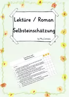 Vorschau - Arbeitsblätter - Selbsteinschätzung nach Lektüre - Deckblatt