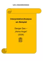 Vorschau - Arbeitsblätter - Analyse Interpretation am Beispiel Danger Dan keine Angst - Deckblatt