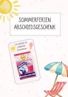 Vorschau - Bildkarten - Sommerferien Geschenk zum Schuljahresende | Abschied - Deckblatt